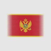 vector de la bandera de montenegro. bandera nacional