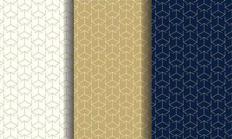 conjunto de patrón de lujo sin costuras. patrón con diferentes colores para cualquier marca vector