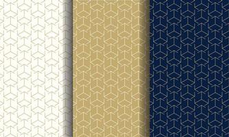 Set of luxury patter seamless. Pattern with different color for any brands vector
