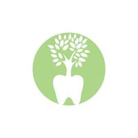 Dental tree vector logo design template. Dental tree vector logo template.