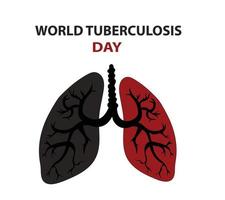 World Tuberculosis day poster vector illustrastion