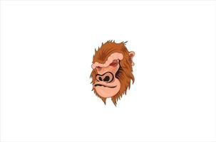 vector de mascota de tití león dorado