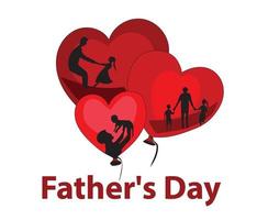 Fathers day vector illustration cartoon