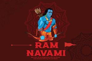 Ram Ravami poster vector illustration
