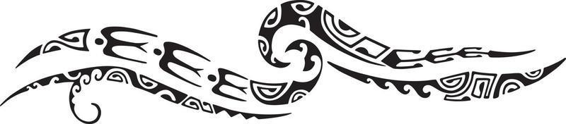 diseño maorí del tatuaje. ornamento étnico oriental. tatuaje tribal de arte. boceto vectorial de un tatuaje maorí vector