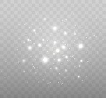 Bokeh lights isolated. Transparent blurred shapes. Abstract light effect. vector