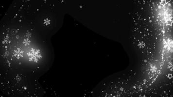 Kerstmis winter overgang met zwart PNG achtergrond. 4k cgristmas overgang. meer elementen in onze portefeuille. video