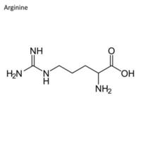 fórmula esquelética de argenine vector