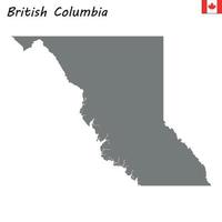 mapa provincia de canada vector