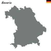 High Quality map is a state of Germany vector