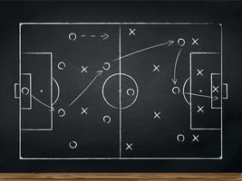 Soccer play tactics strategy vector