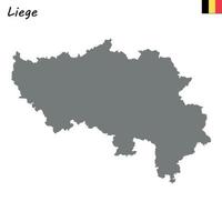 map province of Belgium vector