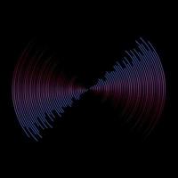 multicolor sound wave from equalizer background vector