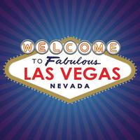 Bienvenido a la fabulosa Las Vegas. ilustración vectorial vector