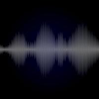 multicolor sound wave from equalizer background vector