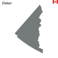 mapa provincia de canada vector