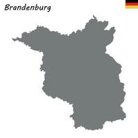 High Quality map is a state of Germany vector