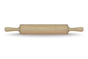 Wooden rolling pin vector