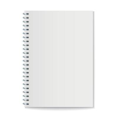 notebook mockup vector illustration