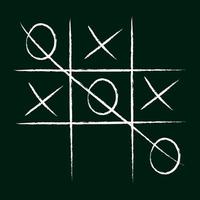 Tic tac toe game . Vector illustration