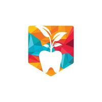 plantilla de diseño de logotipo de vector de árbol dental. plantilla de logotipo de vector de árbol dental.