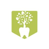 plantilla de diseño de logotipo de vector de árbol dental. plantilla de logotipo de vector de árbol dental.