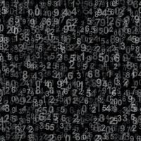 Abstract Background with Numbers. . Vector illustration