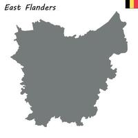 map province of Belgium vector