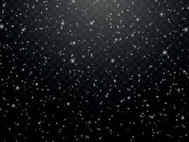 fondo abstracto de copo de nieve. caída de nieve con ventisquero vector