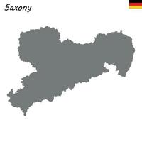 High Quality map is a state of Germany vector