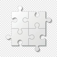 Puzzle piece business presentation . Vector illustration