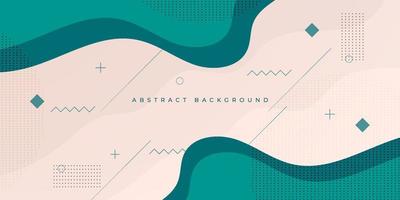 Modern bright green geometric business banner design. creative art banner design with wave shapes and lines for template. Simple horizontal banner. Eps10 vector