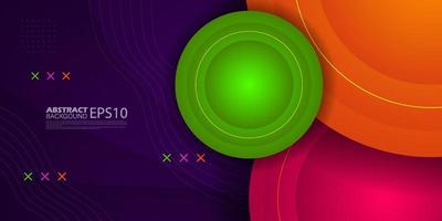 Modern colorful template background with gradient color. Design with circle shapes.cool design . 3d look. Eps10 vector