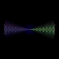 multicolor sound wave from equalizer background vector