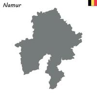 map province of Belgium vector