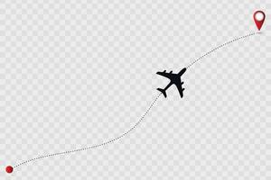 plane track. Vector illustration . Vector illustration