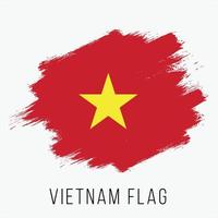 Grunge Vietnam Vector Flag