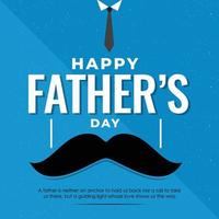 Happy Father's Day Post Design Template vector