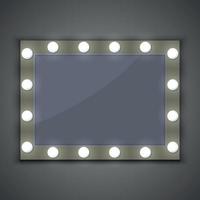 mirror with light vector