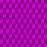 patrón de cubos 3d geométricos violetas. fondo abstracto. vector