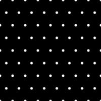 Seamless pattern. Black background with white dots . Vector illustration.