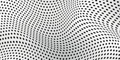 Abstract wave dot halftone pattern, Grid paper background vector