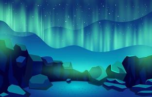 Northen Light Background vector