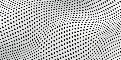 Abstract wave dot halftone pattern, Grid paper background vector