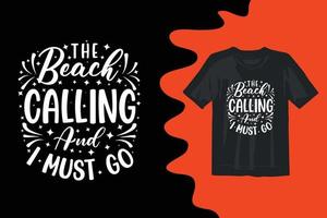 Summer typography t shirt design vector