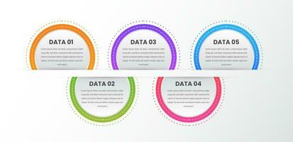 vector de elementos de diseño infográfico de negocios coloridos