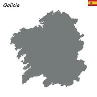 High Quality map autonomous community of Spain. vector