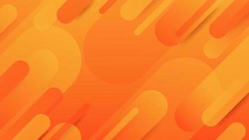 Orange abstract simple geometric background Orange elements with fluid gradient vector