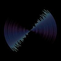 multicolor sound wave from equalizer background vector