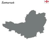 High Quality map is a ceremonial county of England vector